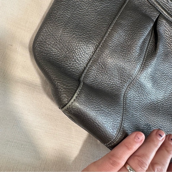 Coach Madison Audrey Chain Bag Anthracite Metallic Dark Silver - Picture 11 of 15